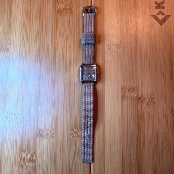 Vintage Tommy Bahama Swiss-Made Steel Beach Tank Watch, 22mm - Picture 2 of 5